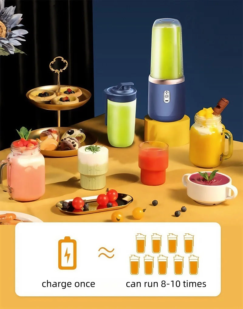 1pcs Portable Electric Juicers Sport Juice Cup Multifunction Fruit Vegetable Food Mixers Milkshake Make Blender Rechargeable