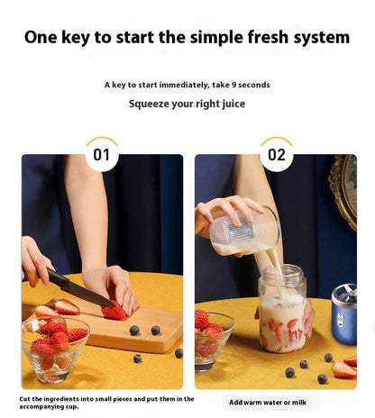 1pcs Portable Electric Juicers Sport Juice Cup Multifunction Fruit Vegetable Food Mixers Milkshake Make Blender Rechargeable